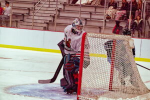 Fauchon Faces Relentless Shot Barrage as Ice Dogs Defeat Lumberjacks